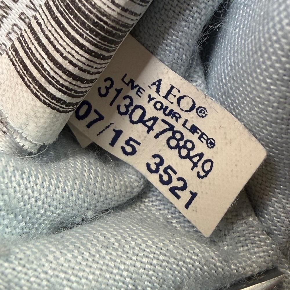 American Eagle Skinny Jeans Mens 31x30 Blue Extreme Flex Medium Wash Fits 30x28 - Picture 9 of 12